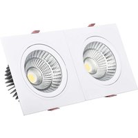 Led Downlight Einbaustrahler 30W Rechteckig Madison Ausschnitt 260x120 mm 4000K Neutralweiß Led Downlight Einbaustrahler 30W Rechteckig Madison Ausschnitt 260x120 mm 4000K Neutralweiß von LEDKIA