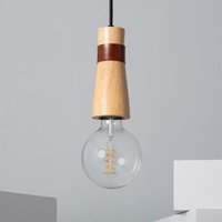 Pendelleuchte Holz Barsella Natürlich Pendelleuchte Holz Barsella Natürlich von LEDKIA