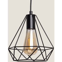 Ledkia - Pendelleuchte Metall Sardo Schwarz von LEDKIA