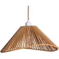 Pendelleuchte aus Flechtpapier Mikah Ø450 Braun von LEDKIA