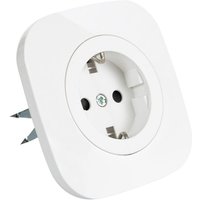 Steckdose Typ F Schuko Klassik Rund Weiß von LEDKIA