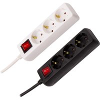 Ledkia - Steckerleiste mit 3 Schuko Steckdosen Typ f 1.5m Weiß180 mm von LEDKIA