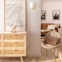 Ledkia - Stehlampe aus Metall und Glas Moonlight Gold Ledkia - Stehlampe aus Metall und Glas Moonlight Gold von LEDKIA