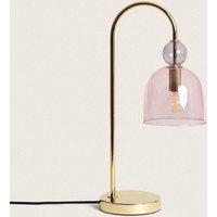 Ledkia - Tischlampe Metall und Glas Baudelaire Rosa von LEDKIA
