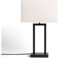 Tischlampe aus Metall und Stoff Armida Schwarz von EFECTOLED
