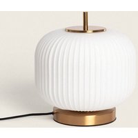 Ledkia - Tischlampe Metall und Glas Beca Bernstein von LEDKIA