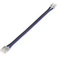 Efectoled - Verbinder Doppelt mit Kabel für LED-Streifen rgb/rgbic cob 24V dc IP20 Breite 10mm 10 mm von LEDKIA
