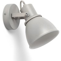 Wandleuchte Aluminium Ausrichtbar 1 Strahler Emery Grau von LEDKIA