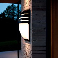 Wandleuchte Aussen Aluminium Titus Grid Schwarz von LEDKIA