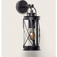 Wandleuchte Außen Edelstahl Gedja Schwarz von LEDKIA