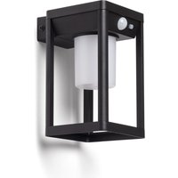 Efectoled - Wandleuchte Außen Solar led 2,5W Aluminium mit Bewegungssensor Devah Schwarz von EFECTOLED