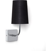 Wandleuchte Metal Silver-Wollen Conne M Schwarz von LEDKIA