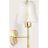 Ledkia - Wandleuchte Metall und Glas Stiklu Gold190 mm von LEDKIA