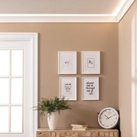 Zierleiste für LED-Streifen 2m Design Weiß von EFECTOLED