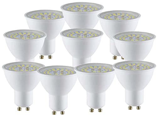 10 Stück GU10 Led 5W, Led Strahler GU10 (5W 800 Lumen 160LM/W, Kaltweiß 6400k) von LEDLUX