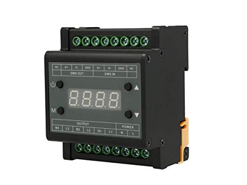DMX LED Dimmer Triac 220 V 3 Kanäle Prüfen Triac Trafo dimmbar mit einem DMX-Signal von LEDLUX