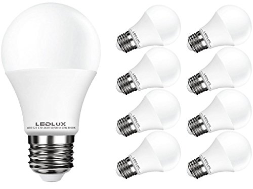 E27, LED E27, LED lampe E27, E27 18W Kaltweiss, 1700 Lumen Ø60mm Ra 80, 230V CCD Ersetz 130W (10x Kaltweiss) von LEDLUX