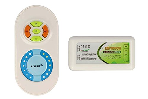 LED Controller Dimmer CCT 2 Kanal Color Temperature Adjustable LED Controller RF Fernbedienung 12 V 24 V 12 A LED Controller Dimmer CCT 2 Kanal Color Temperature Adjustable LED Controller RF Fernbedienung 12 V 24 V 12 A von LEDLUX