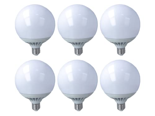 LED-Lampe E27 Globo G120, 20 W = 160 W, 2050 Lumen, Durchmesser 120 mm, Länge 155 mm (6, 3000 K) von LEDLUX