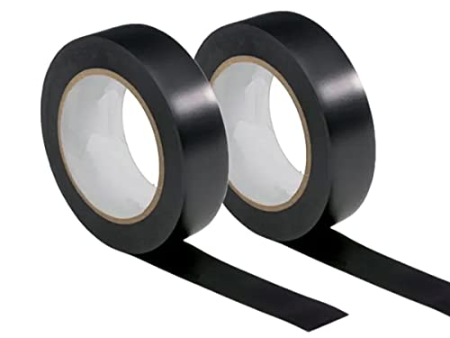 LEDLUX 2 Rollen Isolierband Farbe Schwarz Breite 19 mm Länge 5 Meter von LEDLUX