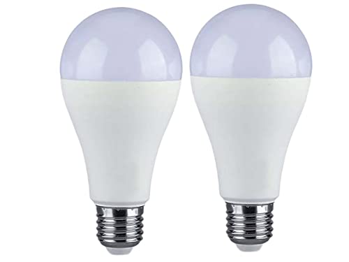 LEDLUX 2 Stück E27 Led Dimmbar mit Triac Dimmer (17W 1521LM 65X135mm, Neutralweiß 4000k) von LEDLUX
