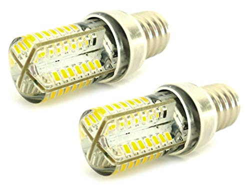 LEDLUX 2-teilige rohrförmige LED-Lampe E14 3,5 W 220 V für Küchenhaube 360 ​​° -Beleuchtung mit Silikonschutz [Energieeffizienzklasse A +] (3000K) von LEDLUX
