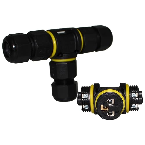 LEDLUX AP3133 Wasserdichte Verbindungsmuffe IP68 T-Form 3-polig max. Querschnitt 2,5 mm² Schwarz LEDLUX AP3133 Wasserdichte Verbindungsmuffe IP68 T-Form 3-polig max. Querschnitt 2,5 mm² Schwarz von LEDLUX