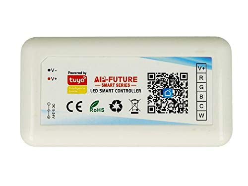 LEDLUX CL3805 Mini Steuergerät Tuya Smart Controller Wi-Fi LED Dimmer RGBCW RGB+CCT 5 Kanäle kompatibel mit Alexa Google Home von LEDLUX