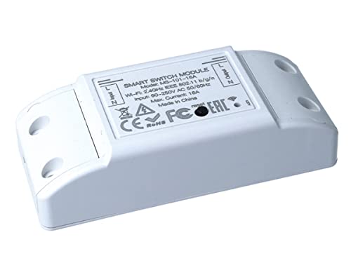 LEDLUX Intelligenter Schalter, WLAN-Schalter, 220 V, Smart Switch WLAN, kompatibel mit Alexa und Google Home (WIFI 16A) von LEDLUX