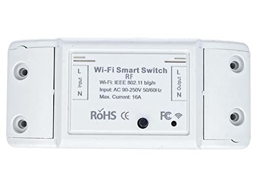 LEDLUX Smart Switch, Wifi Schalter, 220V Smart Switch WiFi Smart Switch, Kompatibel mit Alexa und Google Home (WIFI + RF 10A) von LEDLUX
