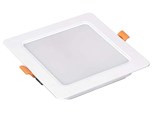 LEDLUX LED-Einbaustrahler, quadratisch, LED-Panel-Stil, Deckenleuchte für Gipskartonplatten (12 W 1200 lm, 145 x 145 mm, 4000 K) von LEDLUX