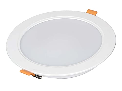 LEDLUX LED-Einbaustrahler, rund, LED-Panel-Stil, Deckenleuchte (24 W 2400 lm, Ø225 mm, 4000 K) von LEDLUX