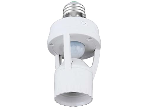 LEDLUX Lampenfassung E27 mit Bewegungssensor, Dämmerungssensor Timer 360 Grad, max. 60 W von LEDLUX