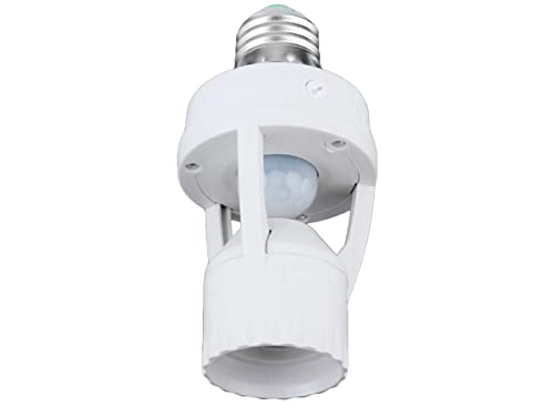 Lampenfassung E27 mit Bewegungssensor, Dämmerungssensor, Timer 360 Grad, max. 60 W von LEDLUX