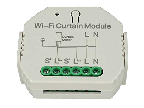 LEDLUX SH108 WIFI Rollladenmodul Smart Switch 220 V 2A für elektrische Jalousien mit App TUYA Smart Life kompatibel mit Alexa und Google Home von LEDLUX