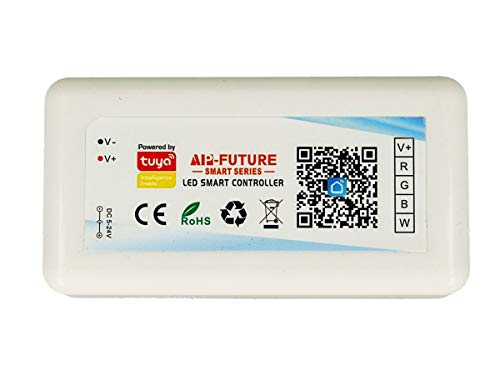 LEDLUX CL3804 Mini-Steuergerät Tuya Smart Controller Wi-Fi LED Dimmer RGBW RGB+W 4 Kanäle kompatibel mit Alexa Google Home von LEDLUX