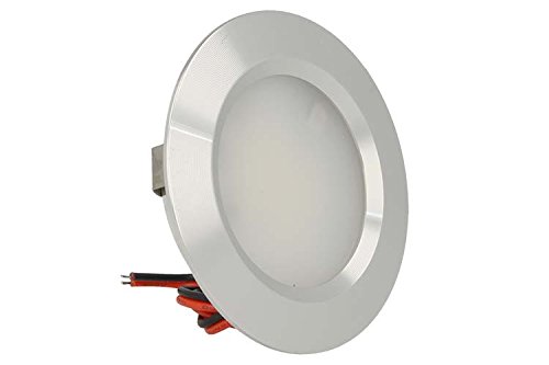 Mini LED-Einbaudeckenleuchte, rund, 3 W Wechsel-/Gleichstrom: 12 V, Gleichstrom 24 V, Bohrung: 50 mm, Schlachtkörper aus satiniertem Aluminium Warmweiß Mini LED-Einbaudeckenleuchte, rund, 3 W Wechsel-/Gleichstrom: 12 V, Gleichstrom 24 V, Bohrung: 50 mm, Schlachtkörper aus satiniertem Aluminium Warmweiß von LEDLUX