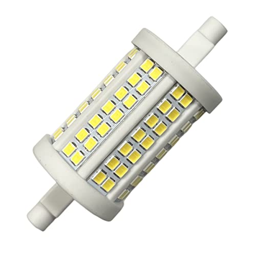 R7S 78mm dimmbare LED-Lampe, 15W=180W 1800lm, Durchmesser 30mm, Lichtwinkel 360° (1, Kaltweiß 6000K) von LEDLUX