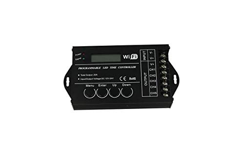 Steuergerät Led Timer Sonnenaufgang Sonnenuntergang 12V 24V 20A WIFI Time Led Controller für Aquarien Kanarienvögel Gewächshäuser TC421 von LEDLUX