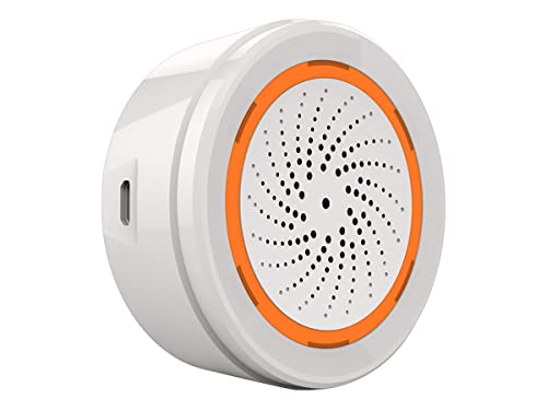 ZigBee Sirene Alarm, maximaler Sound, 90 dB, doppelte Stromversorgung, verstellbarer Sound, ZigBee Diebstahlsicherung von LEDLUX