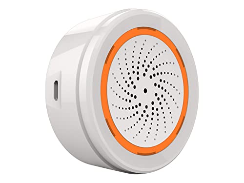 ZigBee Alarmsirene, maximaler Klang 90 dB, doppelte Stromversorgung, einstellbare Klangzeit, Anti-Diebstahl-System ZigBee von LEDLUX