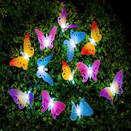 LEDMOMO Lichterkette Solar LED Schmetterlings Form Garten Bäume Terrasse Party Fest Dekorationen Beleuchtung von LEDMOMO