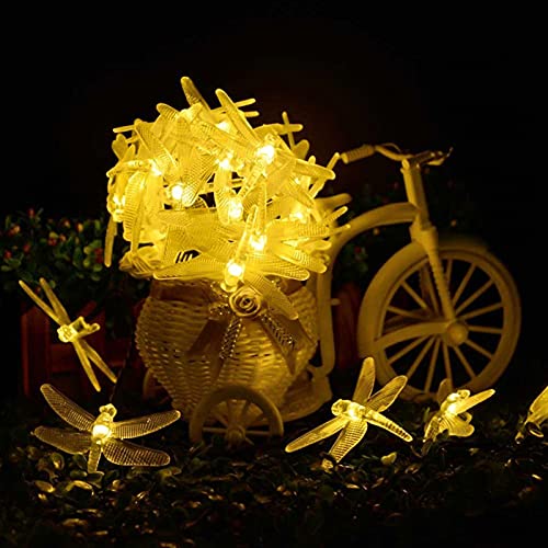 Solar Libelle Lichterketten Kreative LED Hängeleuchte Garten Landschaft Licht Windspiel Licht für Party Hochzeit Geburtstag Halloween Weihnachtsbäume von LEDMOMO