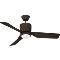 Ventilador IP20 Vera led 15W Blanco Cálido - 3000K Marrón Cobrizo Marrón von LEDS-C4
