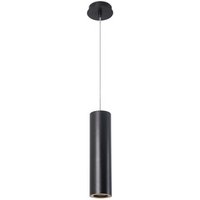 Pipe - 1 Light Slim Deckenanhänger Schwarz, Gold 6,8 cm, GU10 - Leds-c4 von LEDS-C4