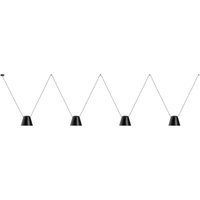 Attic - Dekorativer hängender Deckenanhänger Matt Schwarz 4x E27 / 175cm x 800cm - Leds-c4 Attic - Dekorativer hängender Deckenanhänger Matt Schwarz 4x E27 / 175cm x 800cm - Leds-c4 von LEDS-C4