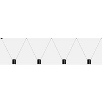 Attic - Dekorativer hängender Deckenanhänger Matt Schwarz 4x E27 / 75cm x 400cm - Leds-c4 Attic - Dekorativer hängender Deckenanhänger Matt Schwarz 4x E27 / 75cm x 400cm - Leds-c4 von LEDS-C4