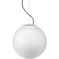 Cisne - 1 Licht Große Outdoor Globe Deckenpendelleuchte Weiß IP44, E27 - Leds-c4 von LEDS-C4
