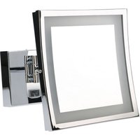 Espejo de Aumento para Maquillaje con Luz LED. Espejo Retroiluminado para Baño con Brazo Extendible y Ajustable. Cromo von LEDS-C4