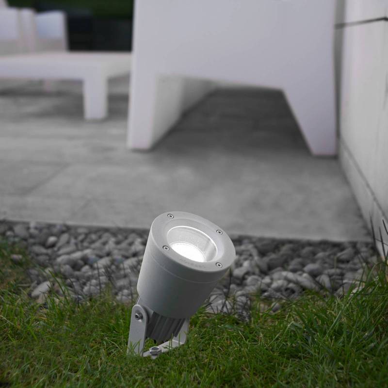 Außenstrahler Hubble, grau, GU10, Aluminium von LEDS-C4